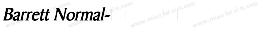 Barrett Normal字体转换